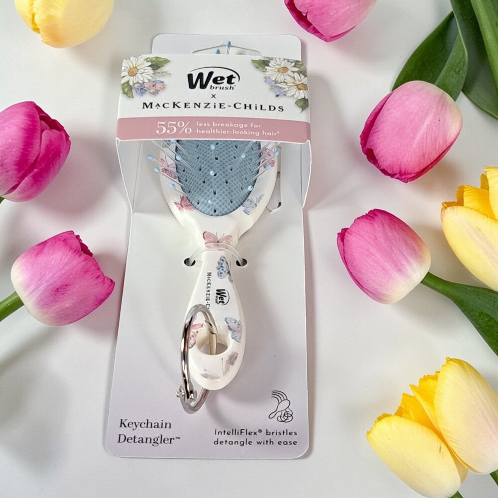 MacKenzie Childs x Wet Brush Target Butterfly Hill Keychain Hair Brush